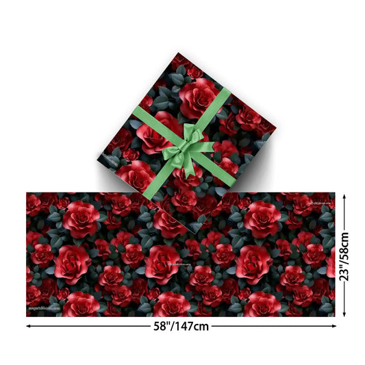 10 Flower Designs, 3 Pack Gift Wrapping Paper Sheets