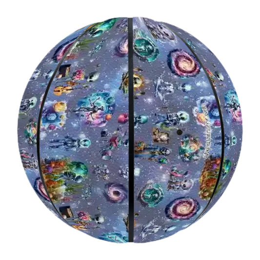 20 Misc Designs, Printed PU Leather Basketballs - Zombies, smurfs, dragons, beach, wedding, gnomes