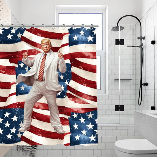 Donald Trump Dance 2 Waterproof Polyester Shower Curtain – Made in the USA – 70.8x70.8”