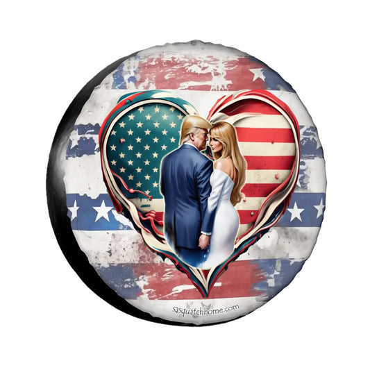 Donald & Melania Trump Love, Spare Tire Cover