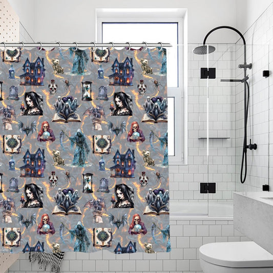 20 Misc Designs, Waterproof Polyester Shower Curtain – Made in the USA – 70.8x70.8”