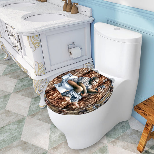 Bigfoot Sasquatch Universal Toilet Seat