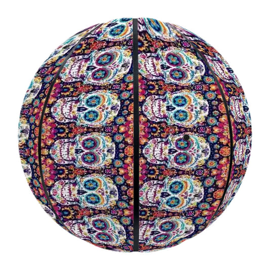 Day of the Dead Skulls, Leather Basketball