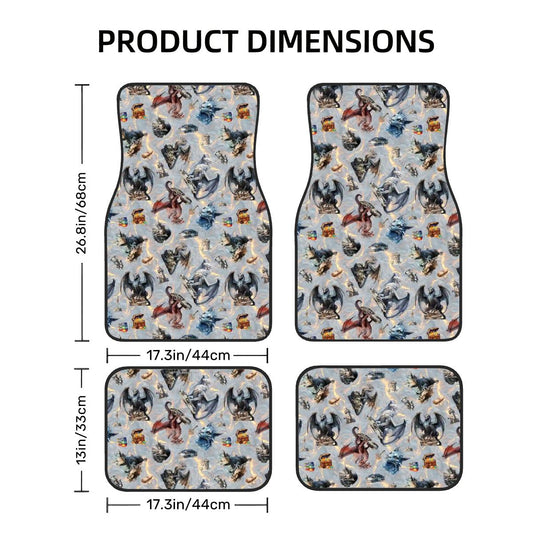 20 Misc Designs, 4 Piece Auto Floor Mats