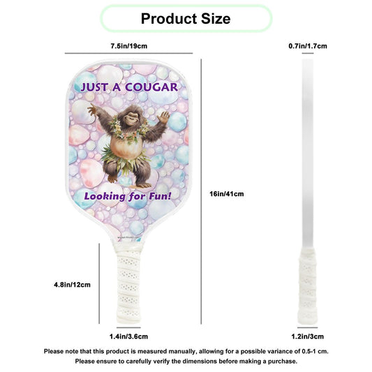 "Just A Cougar,." Pickleball Paddle