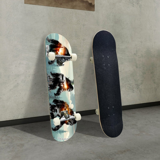 Sasquatch Landscapes, High Density 7 Layer Skateboard, Made In USA