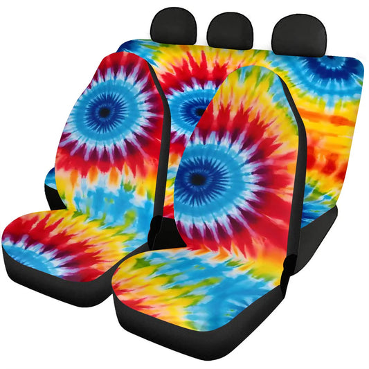 19 Tie Dye Designs, Full Set Car Seat Covers