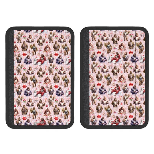 20 Bigfoot / Sasquatch Designs, Seat Belt Cover Pad For Adults 2 Pcs