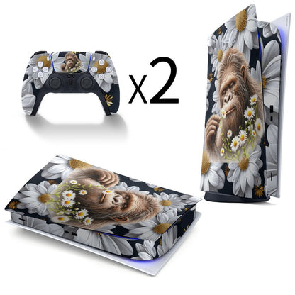 Sasquatch "smell the flowers" PS5 Digital Edition Skin for Controller Console