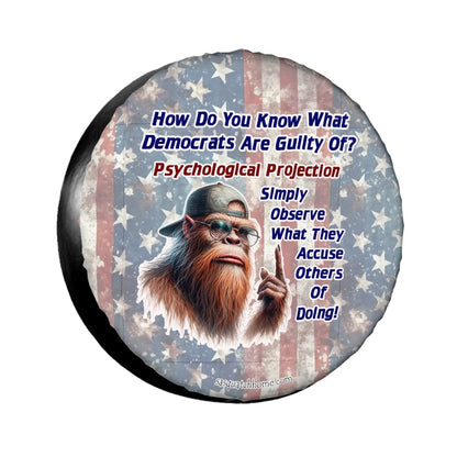 Psyc Projection Sasquatch Bigfoot Tire Cover - Protect Your Spare with Style