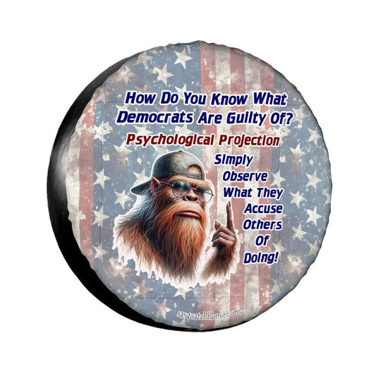 Psyc Projection Sasquatch Bigfoot Tire Cover - Protect Your Spare with Style