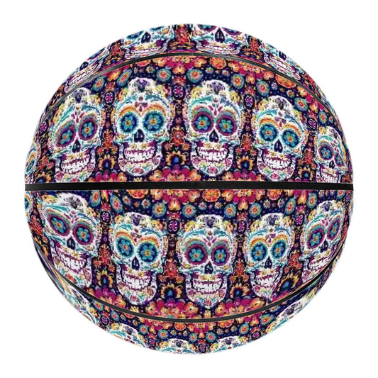 Day of the Dead Skulls, Leather Basketball