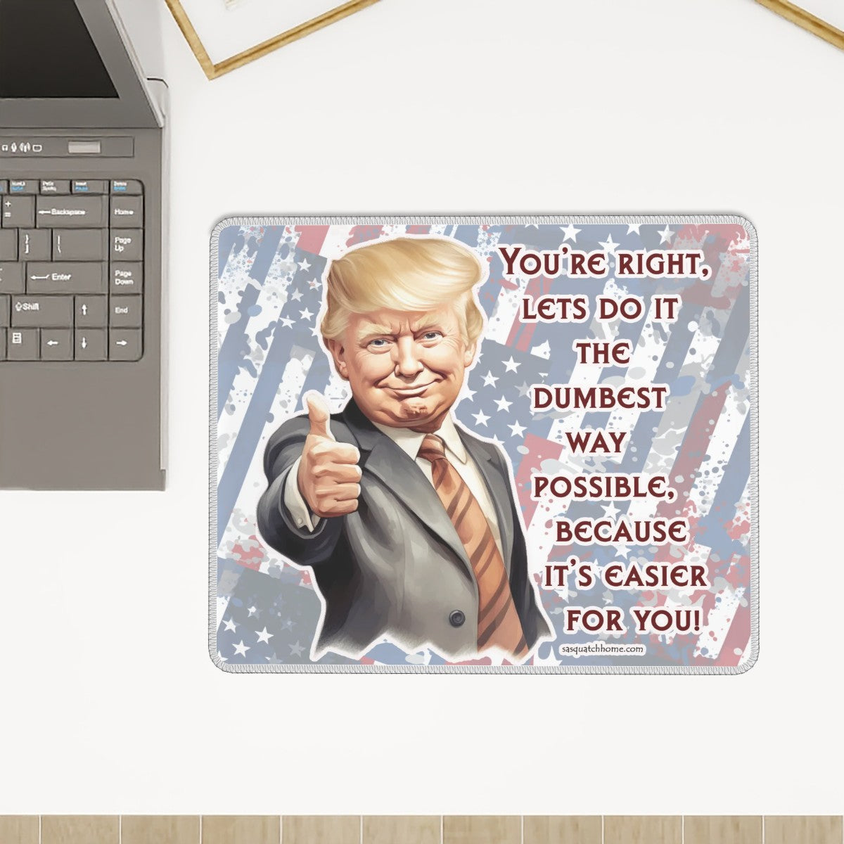 Donald Trump, MAGA, Mouse Pad with Rubber Lock Edge – 4 Sizes