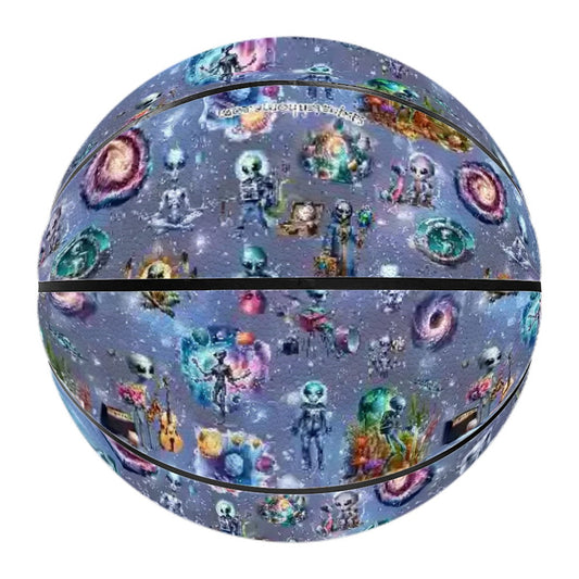 20 Misc Designs, Printed PU Leather Basketballs - Zombies, smurfs, dragons, beach, wedding, gnomes