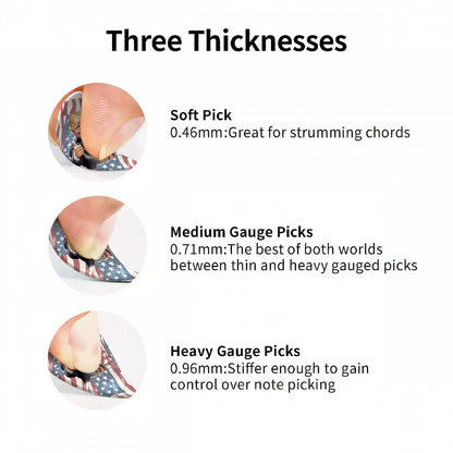 6 Guitar Picks with Keychain Snap Case- Donald Trump "You're right..." – 3 Thicknesses