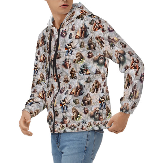 21 Bigfoot Sasquatch Designs, Adult Zip Up Hoodie