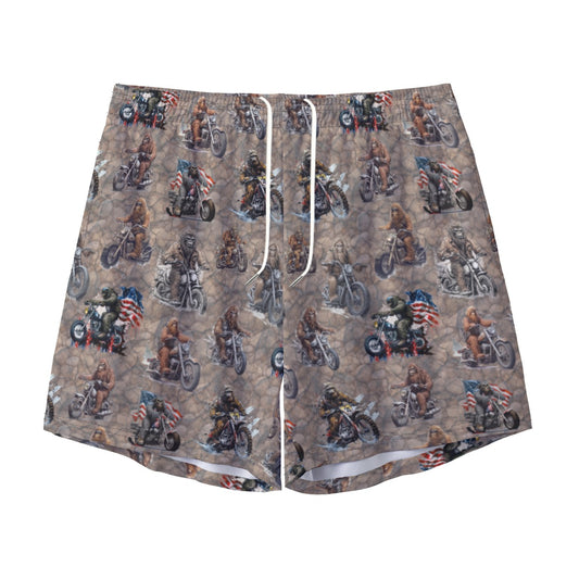 10 Bigfoot / Sasquatch Designs, Men’s Sports, Pocketed Shorts