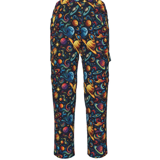 12 Galaxy / Outer Space Designs, Men’s Cargo Pants w/ Pockets