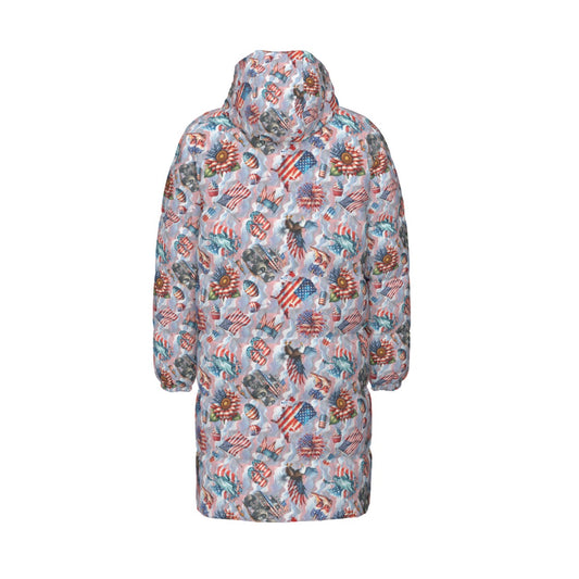 8 Patriot Designs, Long Down Jacket / Coat