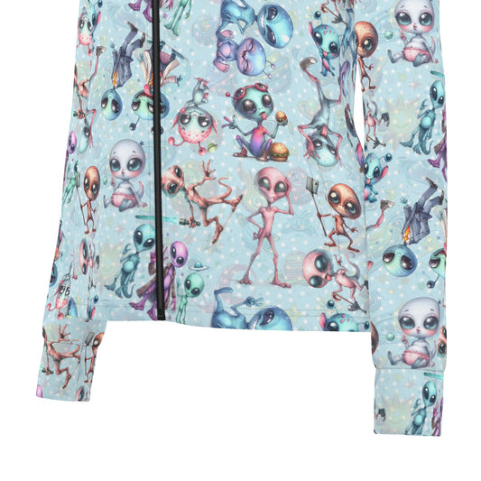 6 Alien Designs, Women’s Long Sleeve Thumbhole Jacket