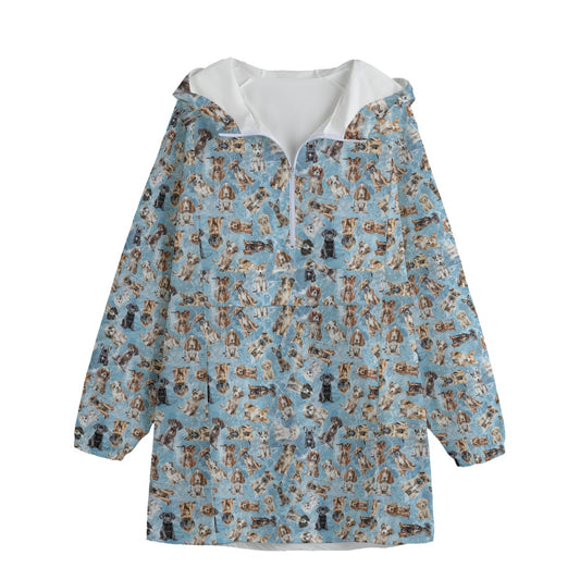 10 Animal Designs, Adult Windbreaker Long Jacket