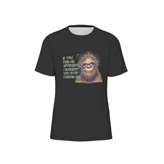 Bigfoot / Sasquatch "If you find me...", Unisex Short Sleeve O-Neck Cotton T Shirt