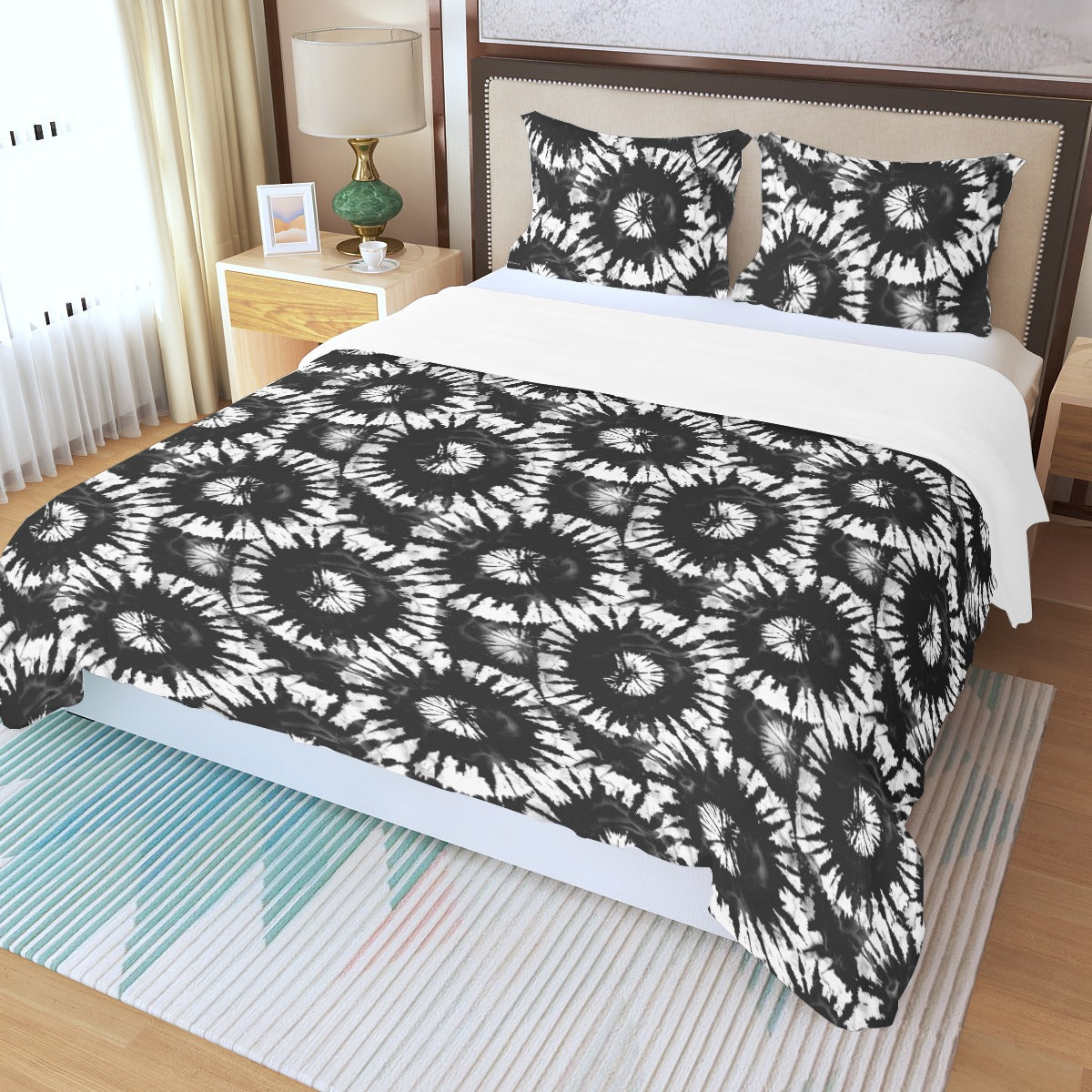 Tie Dye Themes, Three Piece Duvet Bedding Set