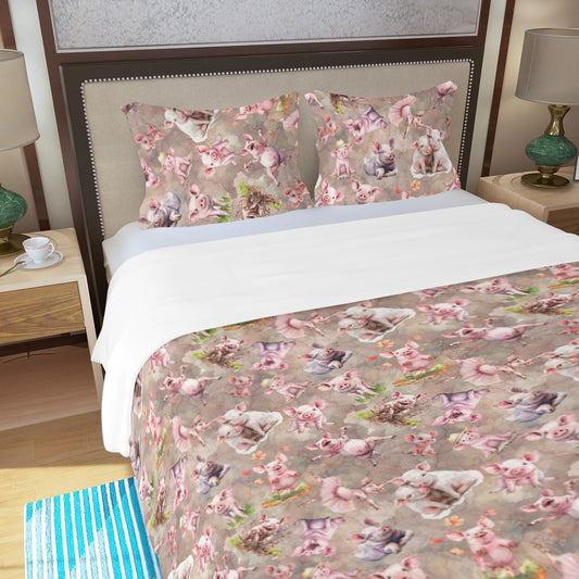 Animal (Pet) Designs Three Piece Duvet Bedding Set