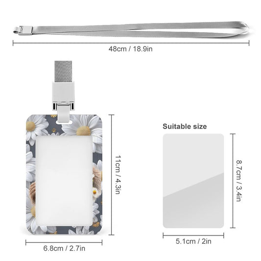 Sasquatch "Smell the Flowers" Vertical ID Badge Holder