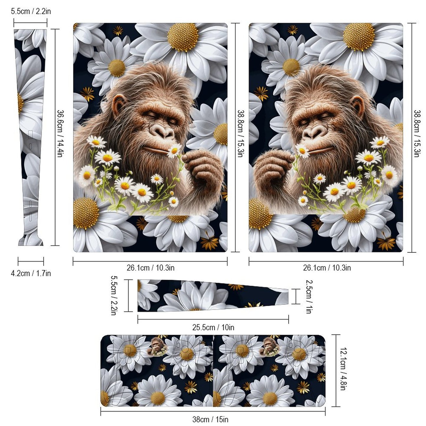 Sasquatch "smell the flowers" PS5 Digital Edition Skin for Controller Console
