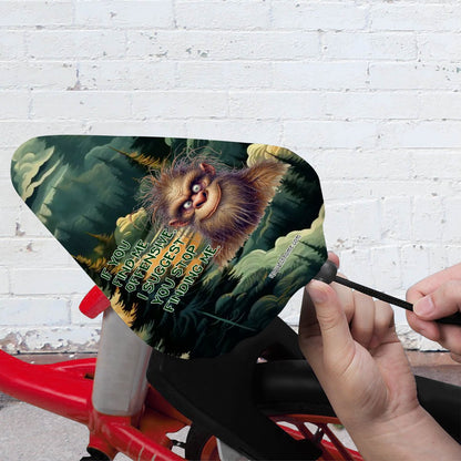 Bigfoot / Sasquatch "If you find me offensive...", Waterproof Bike Seat Cover