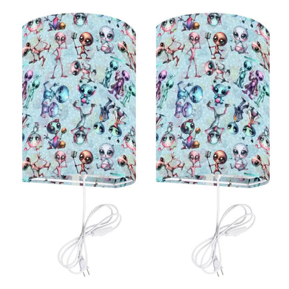 6 Alien Designs, Wall Sconces, Set of 2, Plug In