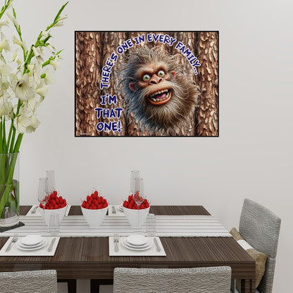 "There's One In Every Family" 500 Piece Wooden Sasquatch Jigsaw Puzzle, Bigfoot puzzle