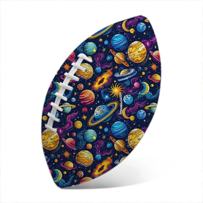 12 Galaxy, Outer Space Designs, Leather Rugby / Football