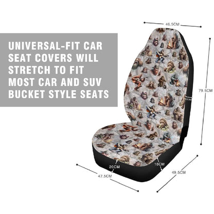 20 Bigfoot / Sasquatch Designs, Car Seat Covers Full Set -  Sasquatch Seat Covers, Sasquatch Car Set, Car Accessory