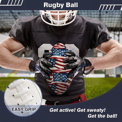 American Flag, Leather Rugby / Football