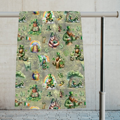 Bigfoot, Sasquatch Soft Polyester Baby Blanket, Swaddle Blanket, Receiving Blanket