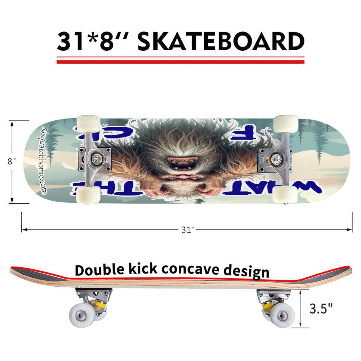 WTF, High Density 7 Layer Skateboard, Made In USA
