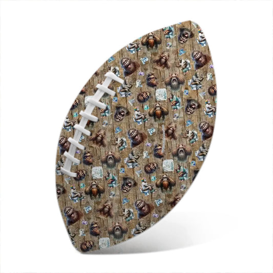 20 Bigfoot / Sasquatch Designs, Bigfoot Sasquatch- Leather Football