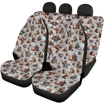 20 Bigfoot / Sasquatch Designs, Car Seat Covers Full Set -  Sasquatch Seat Covers, Sasquatch Car Set, Car Accessory