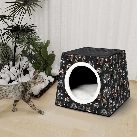 Kitty Cat Design 1, Capsule Pet Bed
