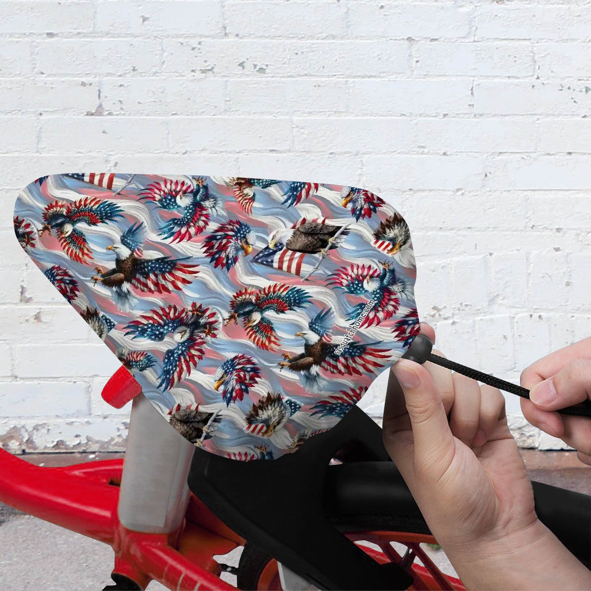 8 Patriot Designs, Waterproof Bike Seat Cover