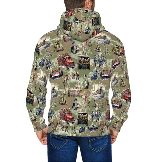 10 Misc Designs, Adult Zip Up Hoodie