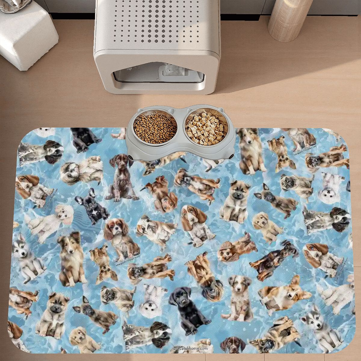 10 Animal Designs, Waterproof Pet Food Mat