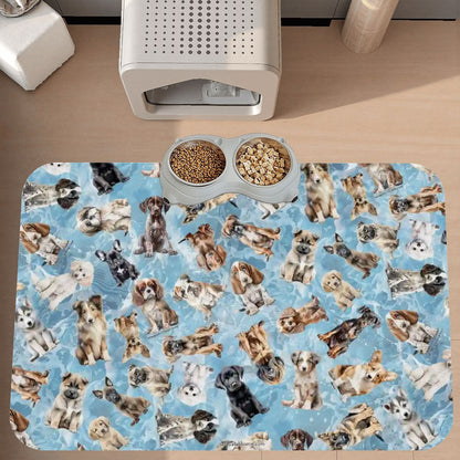 10 Animal Designs, Waterproof Pet Food Mat