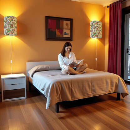 6 Fairy Designs, Wall Sconces, Set of 2, Plug In