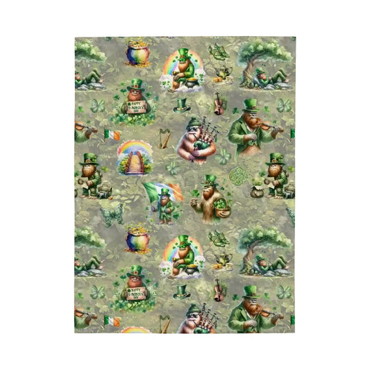 Bigfoot, Sasquatch Soft Polyester Baby Blanket, Swaddle Blanket, Receiving Blanket