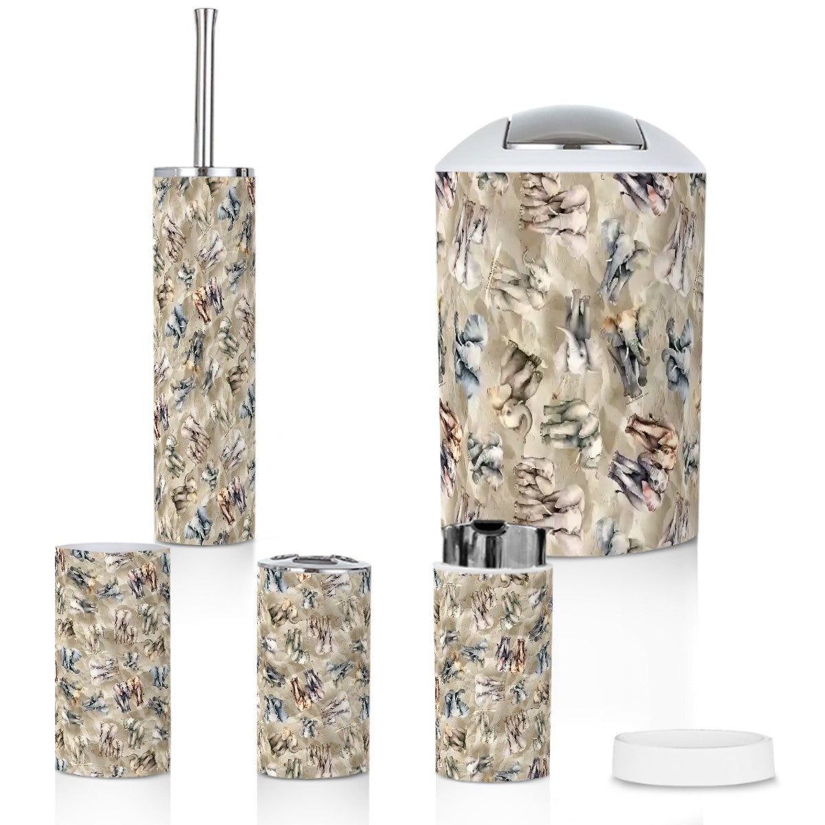 10 Animal Designs - Bathroom Accessories Set 5 pcs