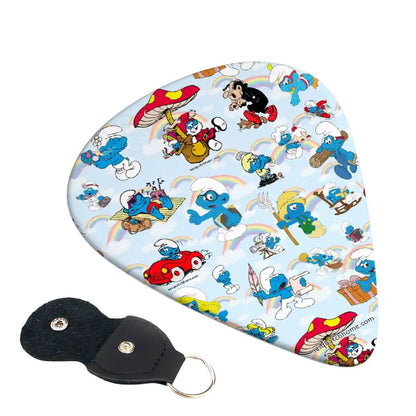 6 Guitar Picks with Keychain Snap Case- 19 Awesome Designs – 3 Thicknesses