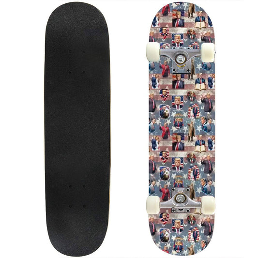 20 Donald Trump Designs, High Density 7 Layer Skateboard, Made In USA